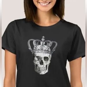 💀Torrid Vintage Gothic Skull with Queens Crown T-Shirt size 4x💀